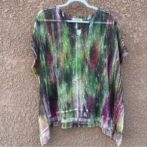 Jess &‎ Jane Swim Coverup Layering Over Tank Top Artistry Piece Womens Large Art